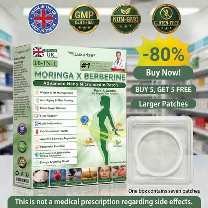 ✅👩‍🔬Once Daily, Visible Changes in 7 Days丨𝑳𝒖𝒙𝒂𝒓𝒊𝒔𝒆® 𝑴𝒐𝒓𝒊𝒏𝒈𝒂 & 𝑩𝒆𝒓𝒃𝒆𝒓𝒊𝒏𝒆 10-𝑰𝑵-1 𝑨𝒅𝒗𝒂𝒏𝒄𝒆𝒅 𝑵𝒂𝒏𝒐 𝑴𝒊𝒄𝒓𝒐𝒏𝒆𝒆𝒅𝒍𝒆 𝑷𝒂𝒕𝒄𝒉 𝐎𝐛𝐞𝐬𝐢𝐭𝐲, 𝐃𝐢𝐚𝐛𝐞𝐭𝐞𝐬, 𝐒𝐥𝐞𝐞𝐩 𝐀𝐩𝐧𝐞𝐚, 𝐀𝐧𝐝 𝐉𝐨𝐢𝐧𝐭 𝐈𝐬𝐬𝐮𝐞𝐬