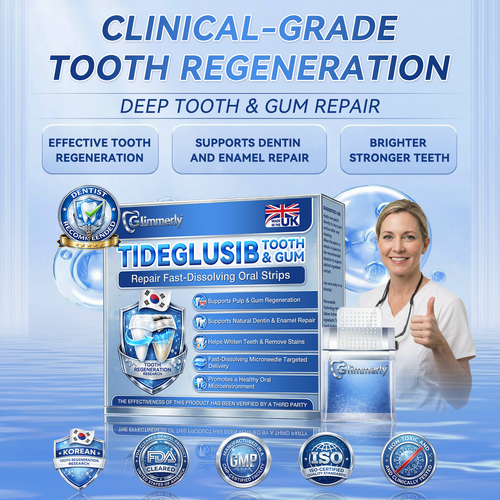 Glimmerly® 🦷 Tideglusib Fast‑Dissolving Tooth & Gum Repair Oral Strips 💥🎉 (Supports tooth repair and helps relieve gum discomfort and other common oral concerns)